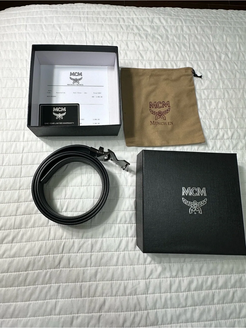 Black MCM Belt
